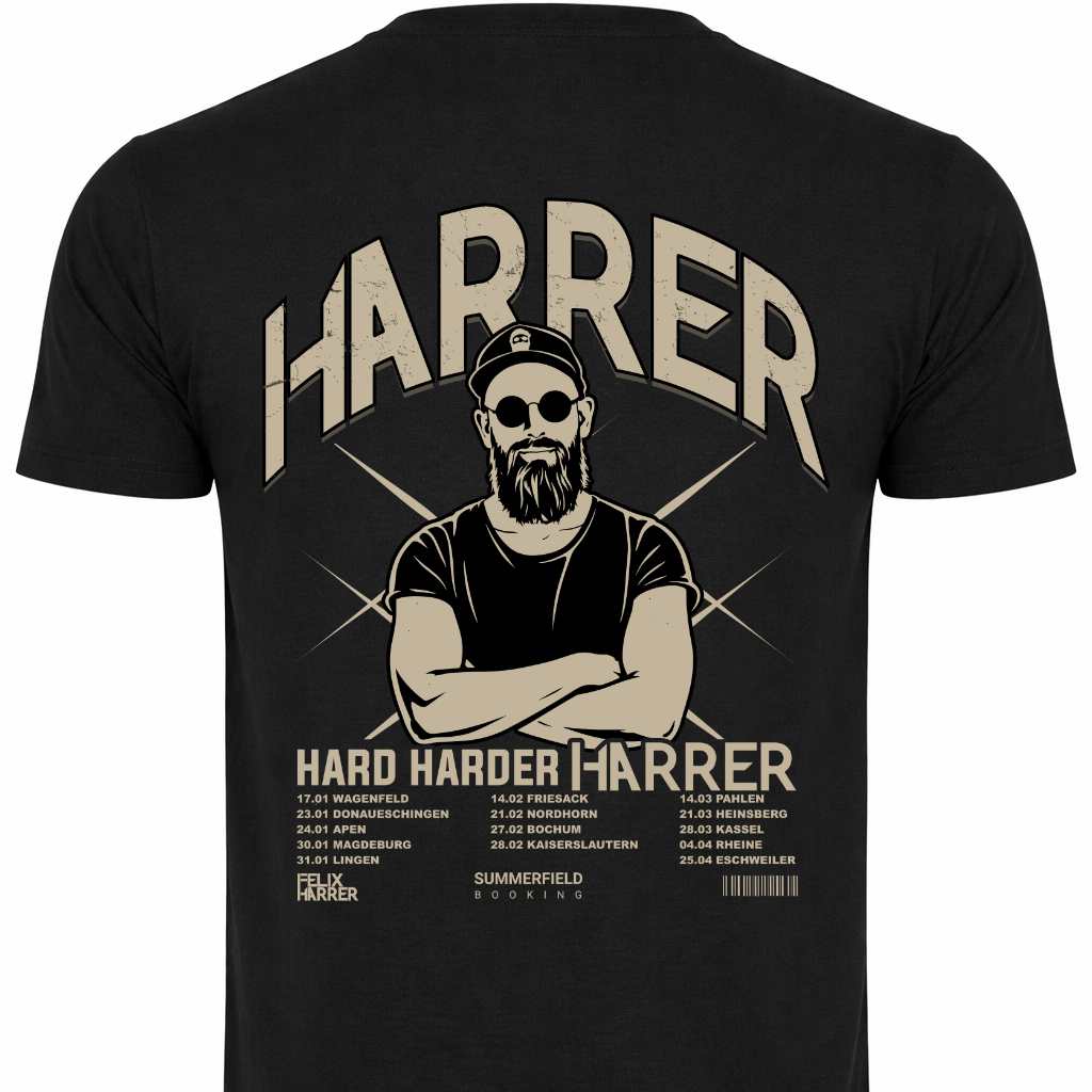 HARD HARDER HARRER - Tour Shirt